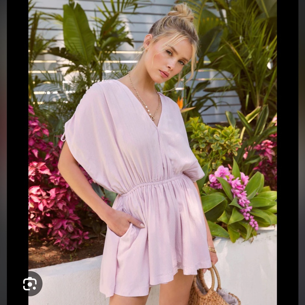 Gisella Pocketed Drape Romper